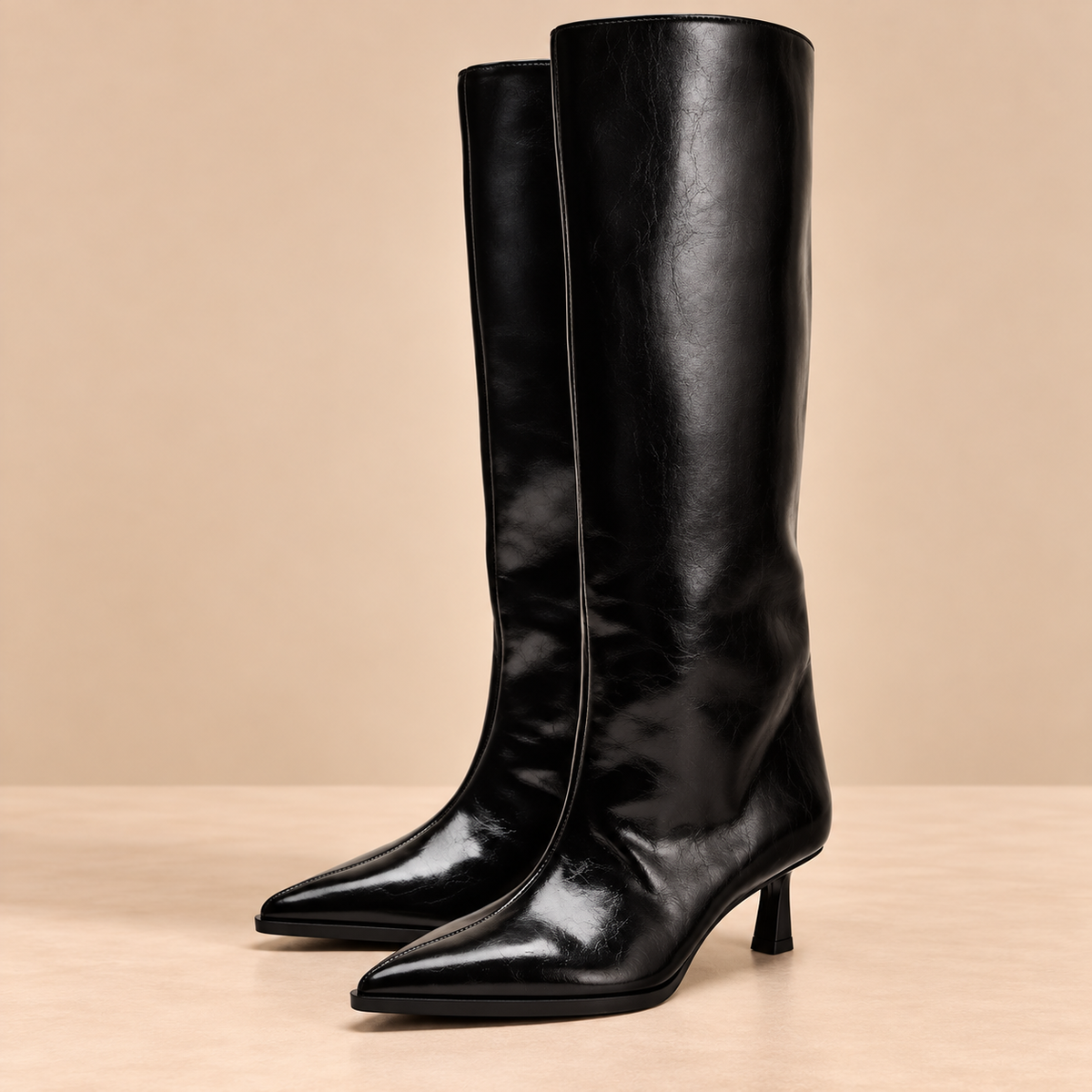Belleora Midnight™ – Botas Altas de Tacón