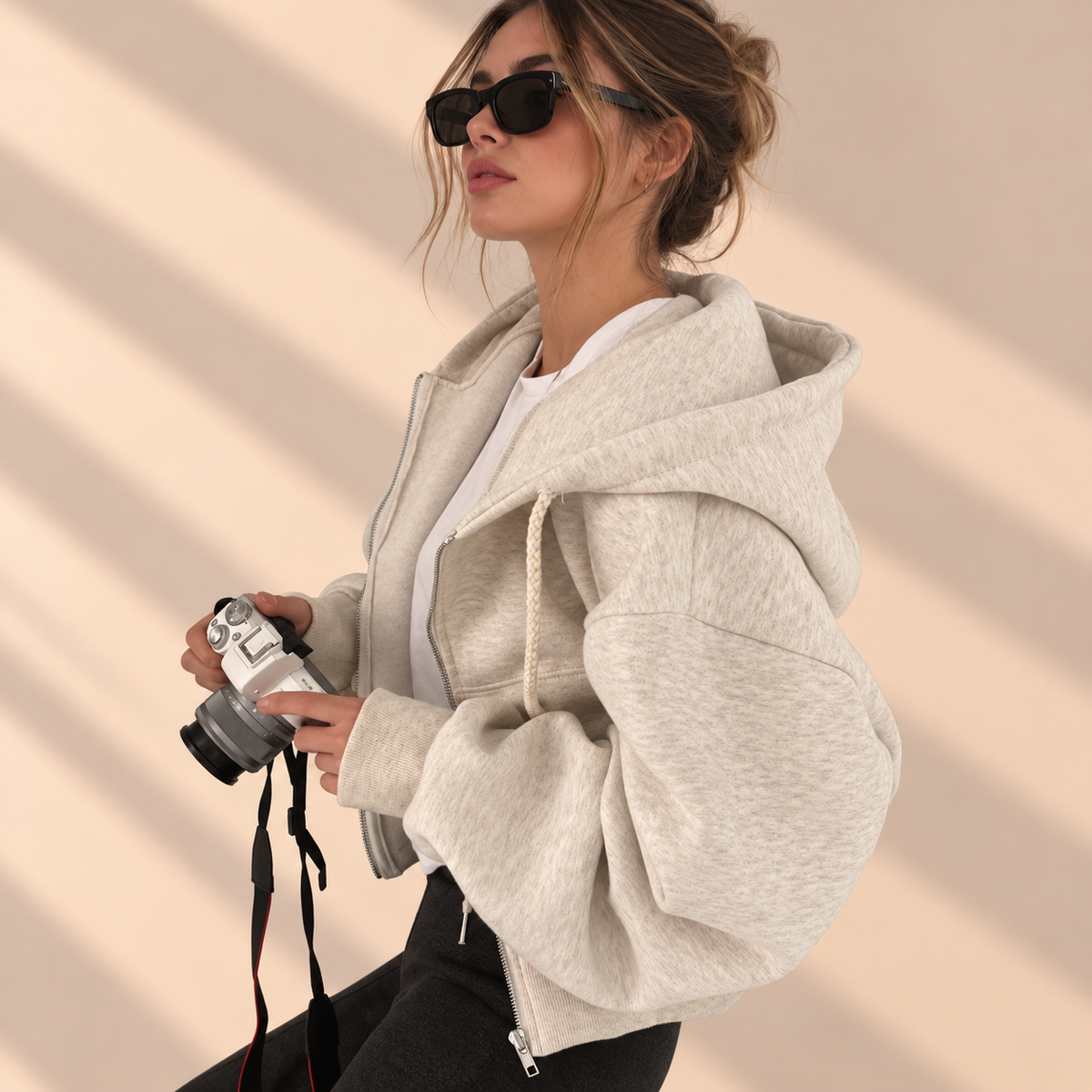 Belleora Muxi™ – Sudadera Cropped con Capucha