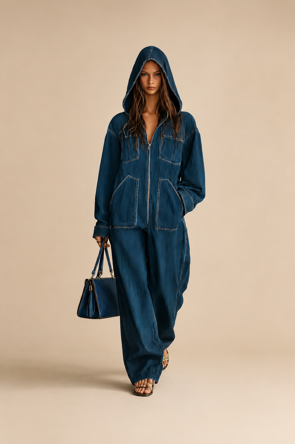 Belleora Noa Denim Jumpsuit™ – Mono Vaquero Oversize