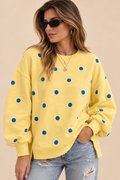 Belleora Sole™ – Sudadera Oversize de Lunares