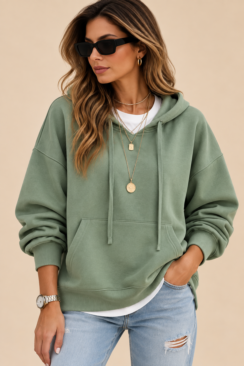 Belleora Noémie™ – Sudadera Oversize con Capucha