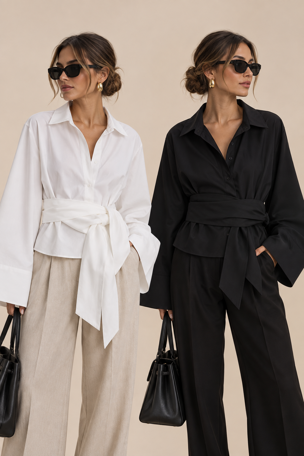 Belleora Doma™ – Blusa Cruzada con Lazo