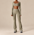 Belleora Rena™ – Conjunto Deportivo de Top y Pantalón Flare
