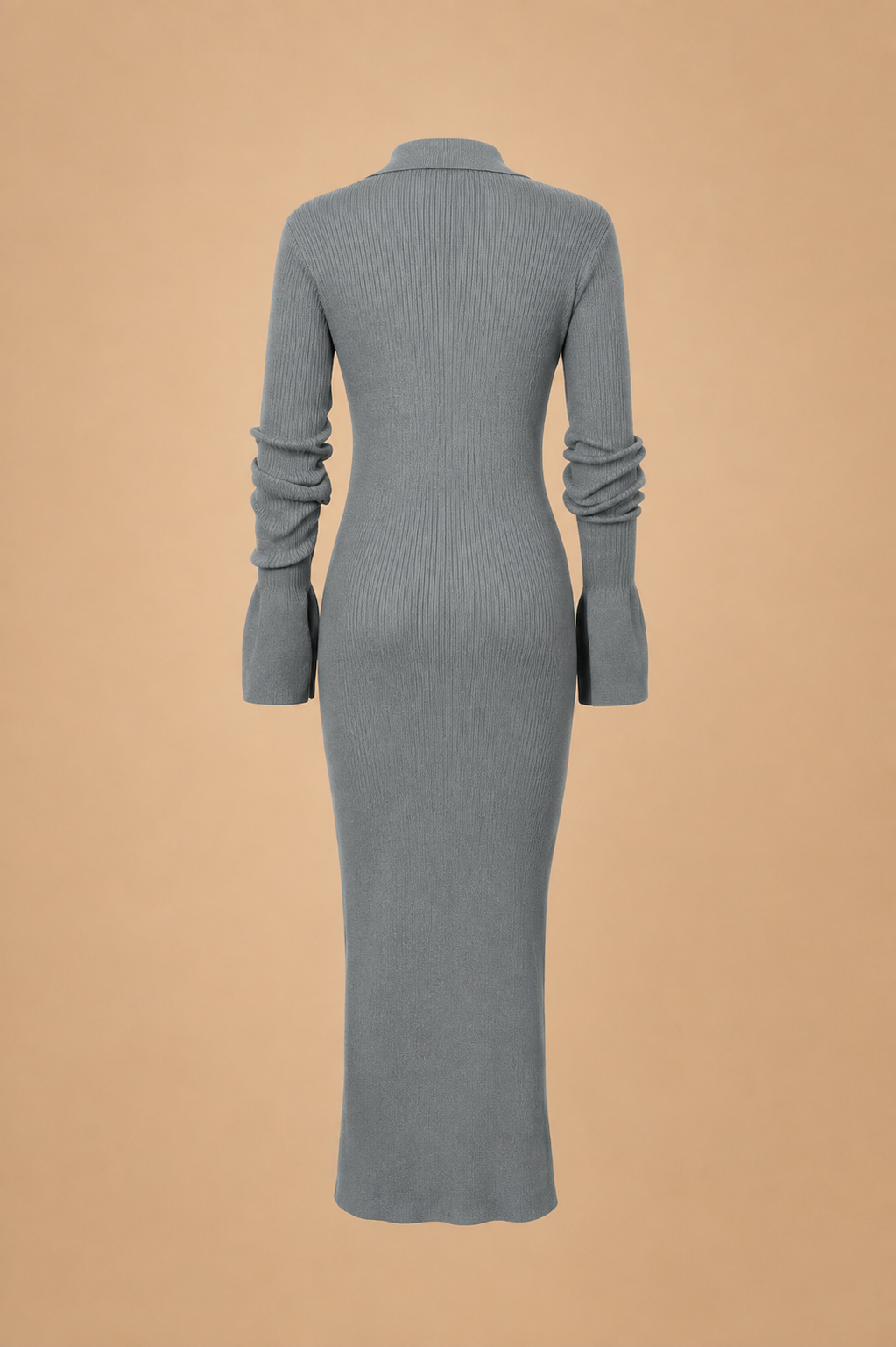 Belleora Eloísa™ – Vestido Maxi de Punto con Botones