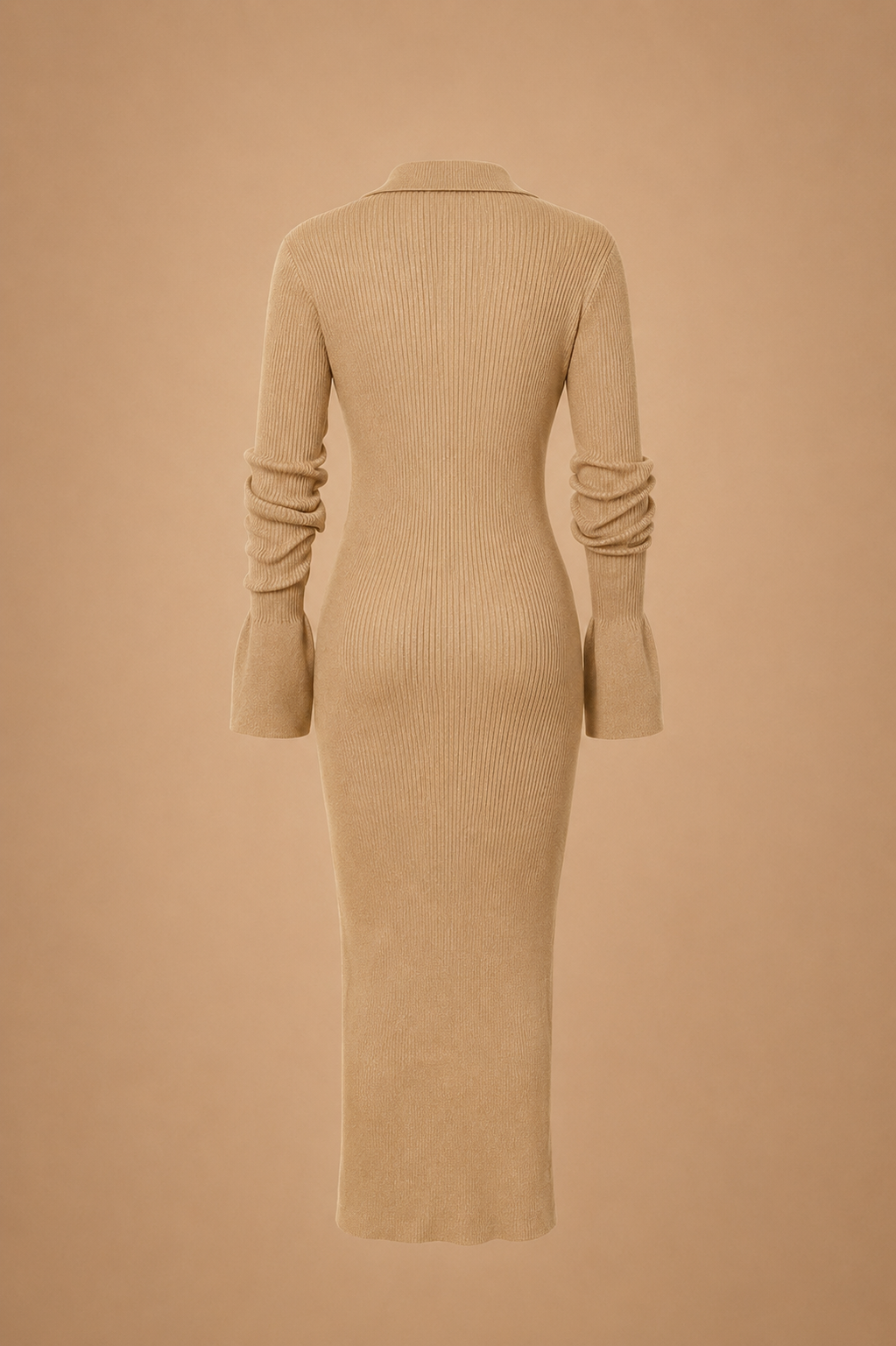 Belleora Eloísa™ – Vestido Maxi de Punto con Botones