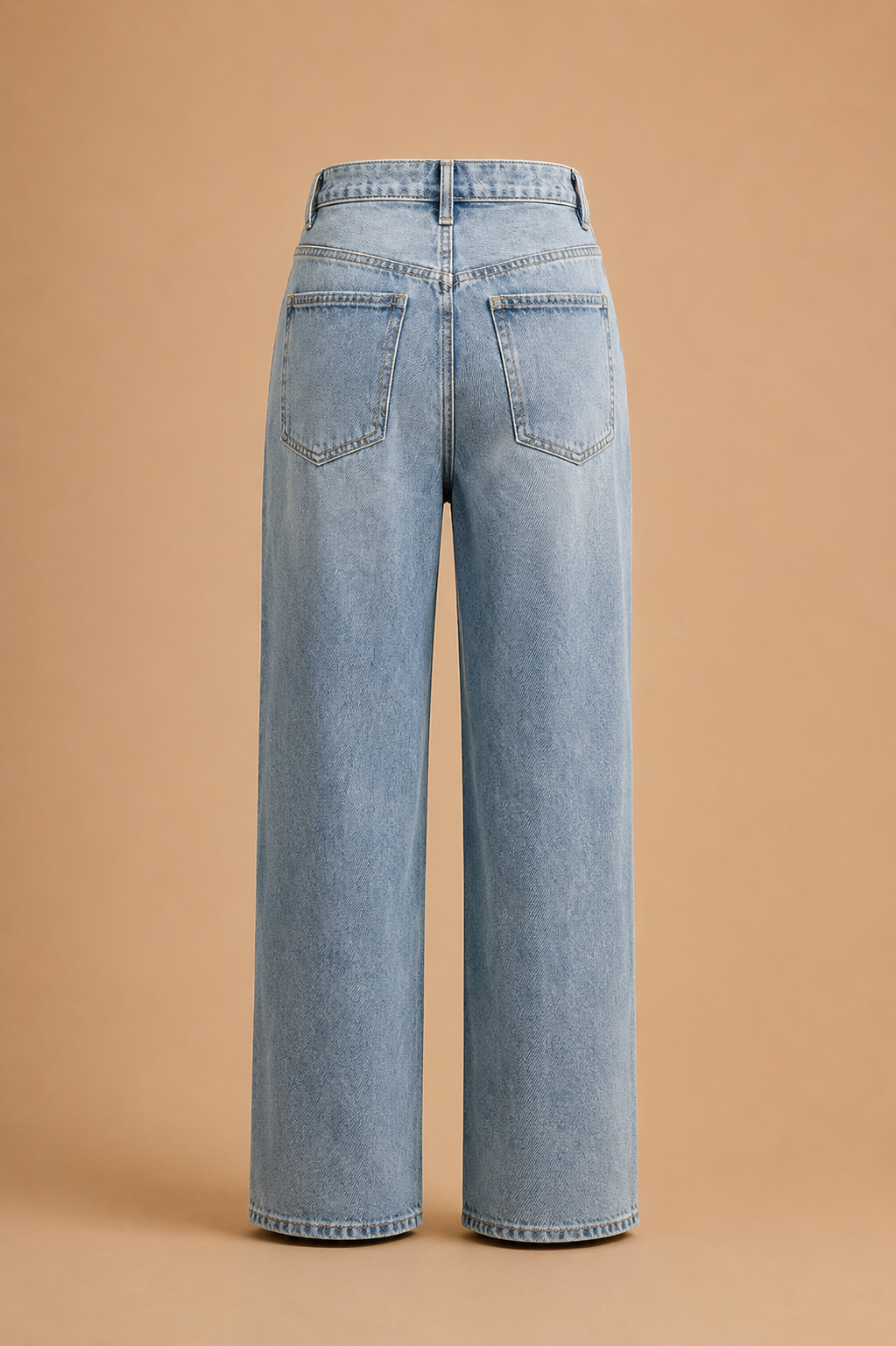 Belleora Cristina™ – Jeans Rectos de Cintura Asimétrica