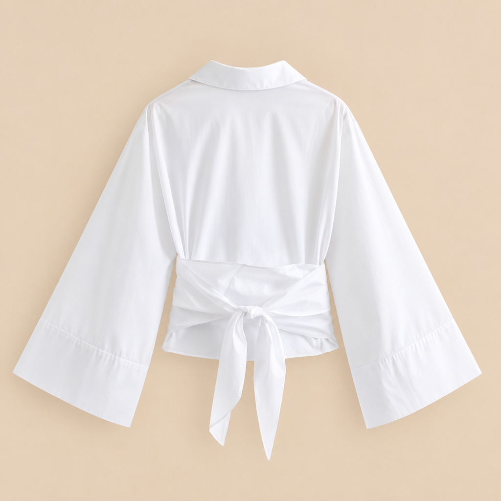 Belleora Doma™ – Blusa Cruzada con Lazo