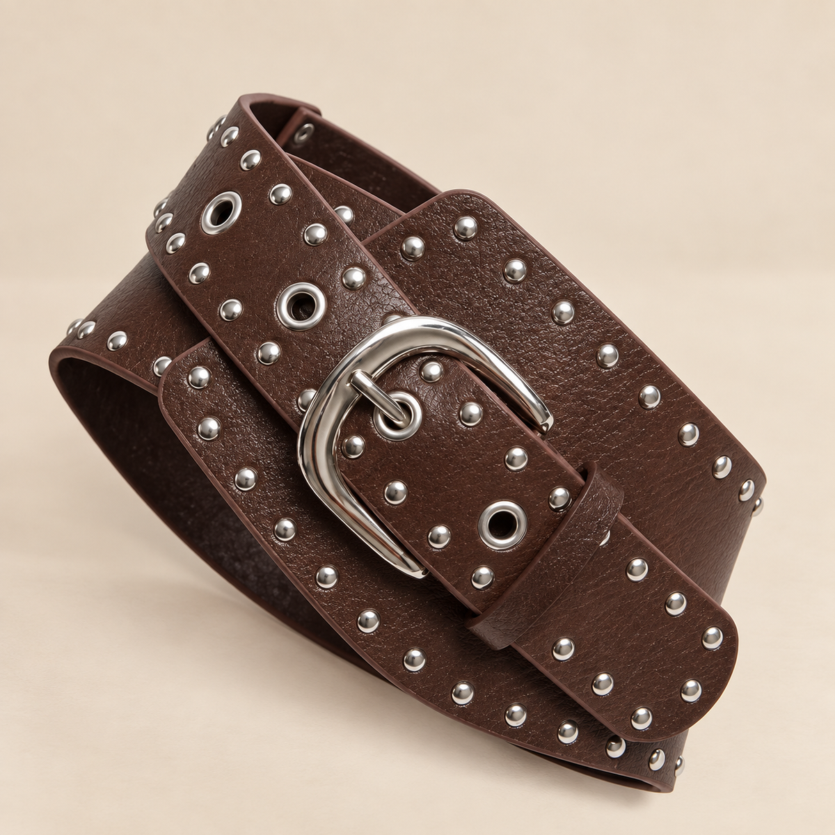 Belleora Rivet™ – Cinturón Ancho con Remaches