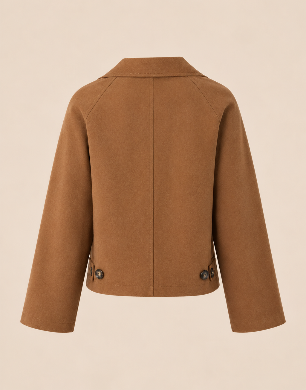 Belleora Camille™ – Chaqueta Caqui con Bolsillos en Contraste