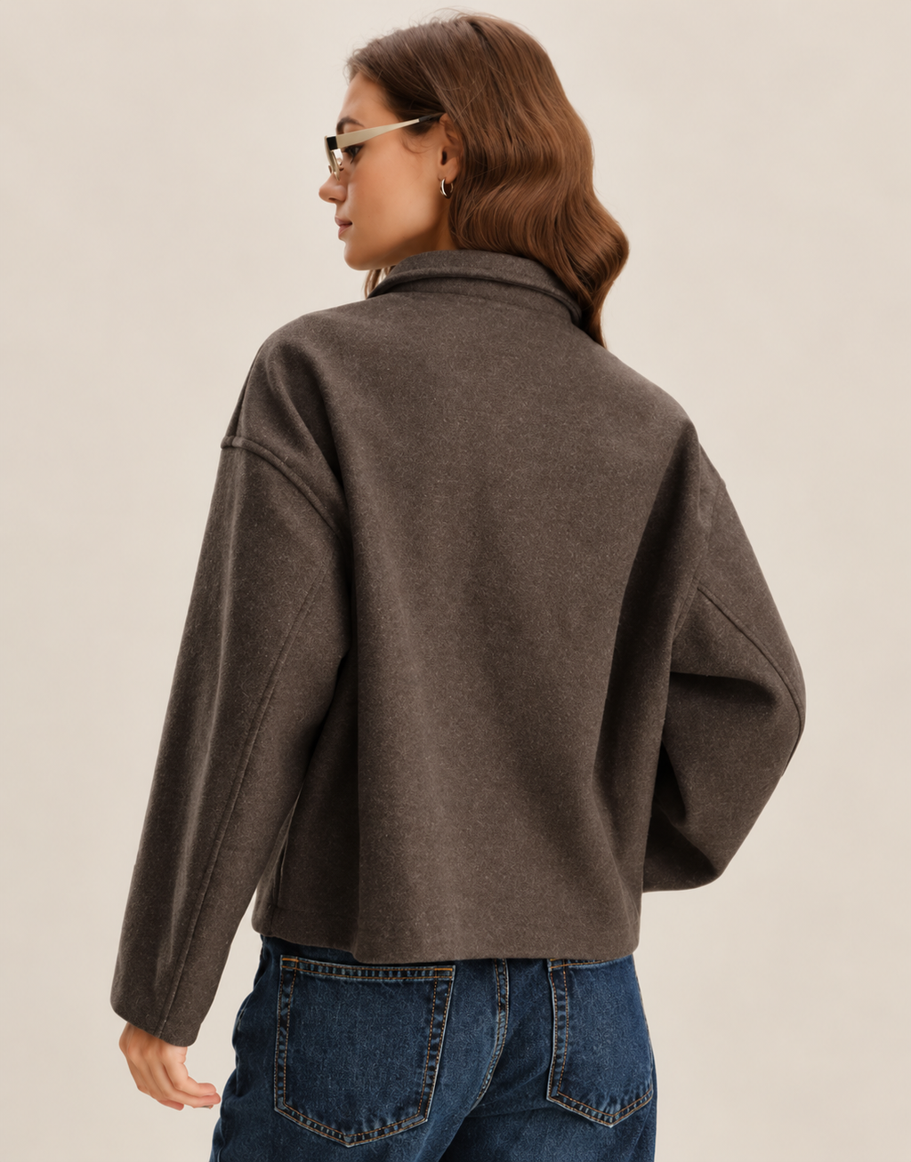 Belleora Moka™ – Chaqueta Café con Bolsillos