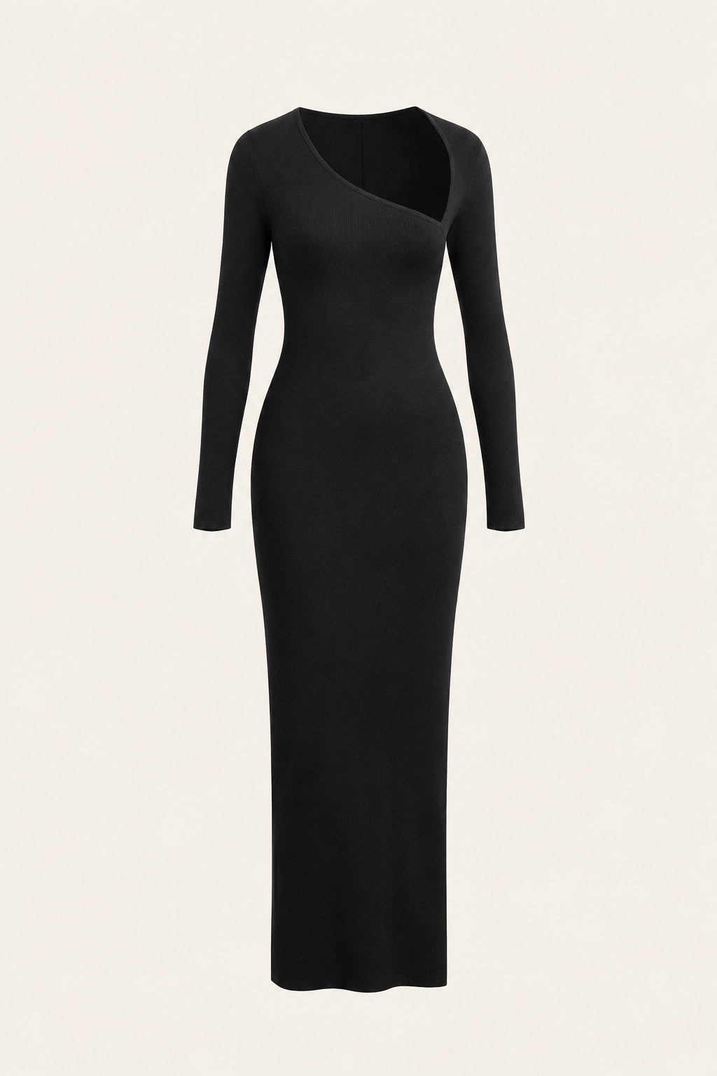 Belleora Élodie™ – Vestido Maxi de Escote Asimétrico