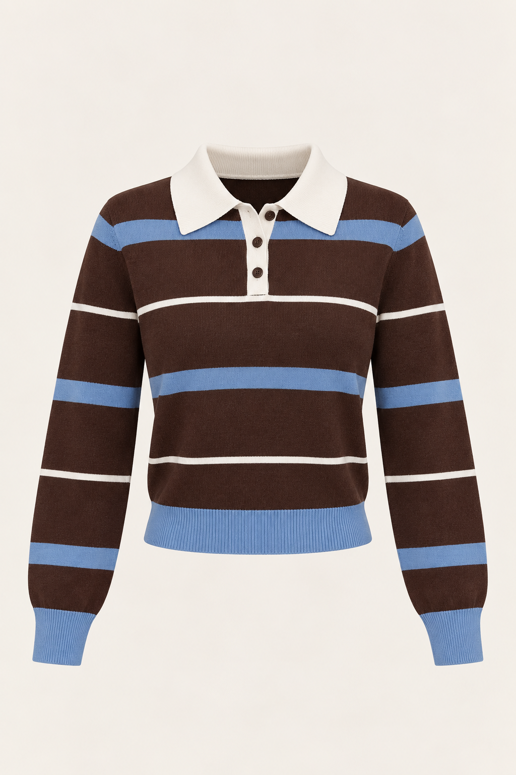 Belleora Selena™ – Jersey Polo de Punto a Rayas