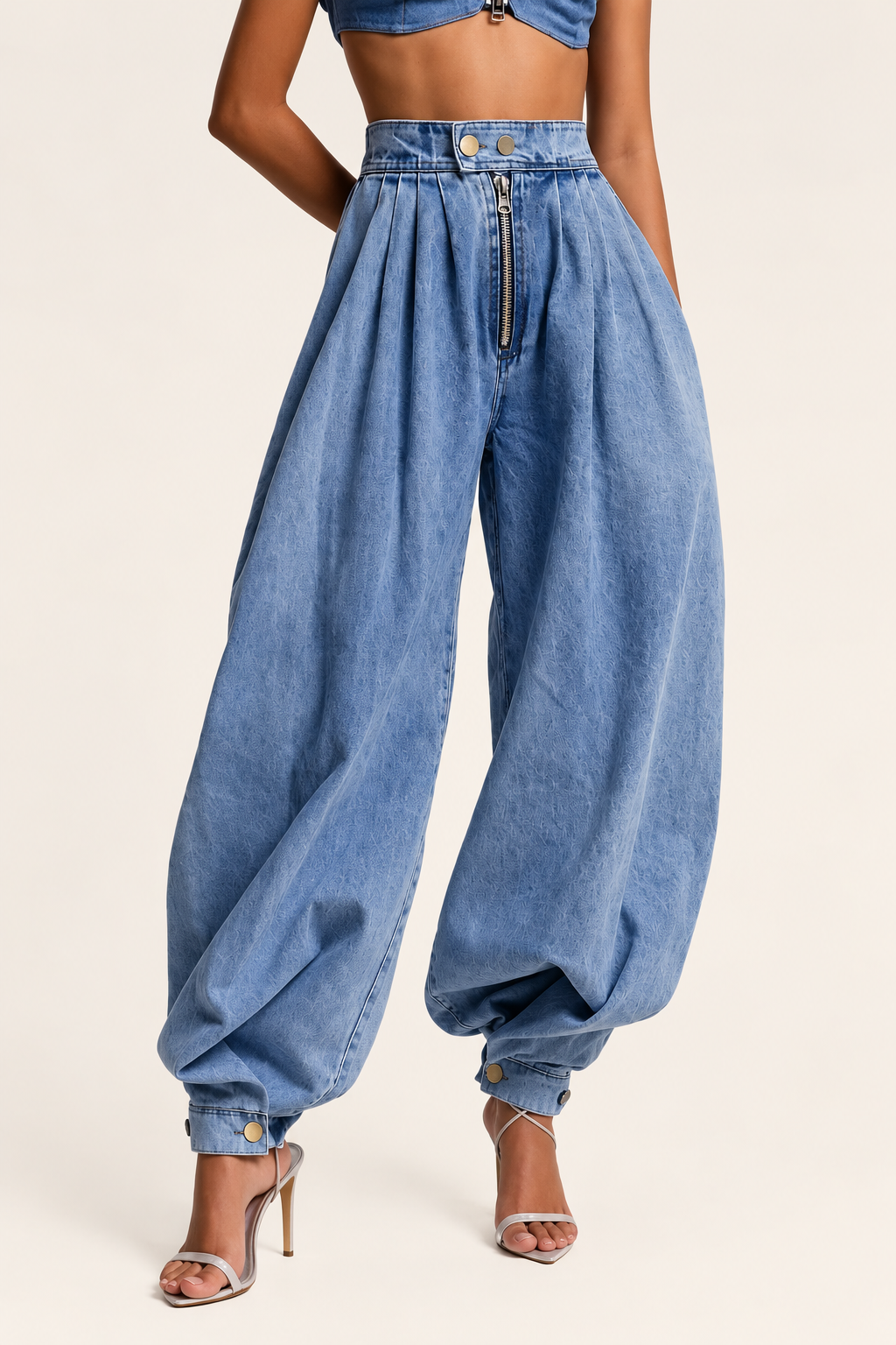 Belleora Dakota™ – Jeans Balloon de Cintura Alta