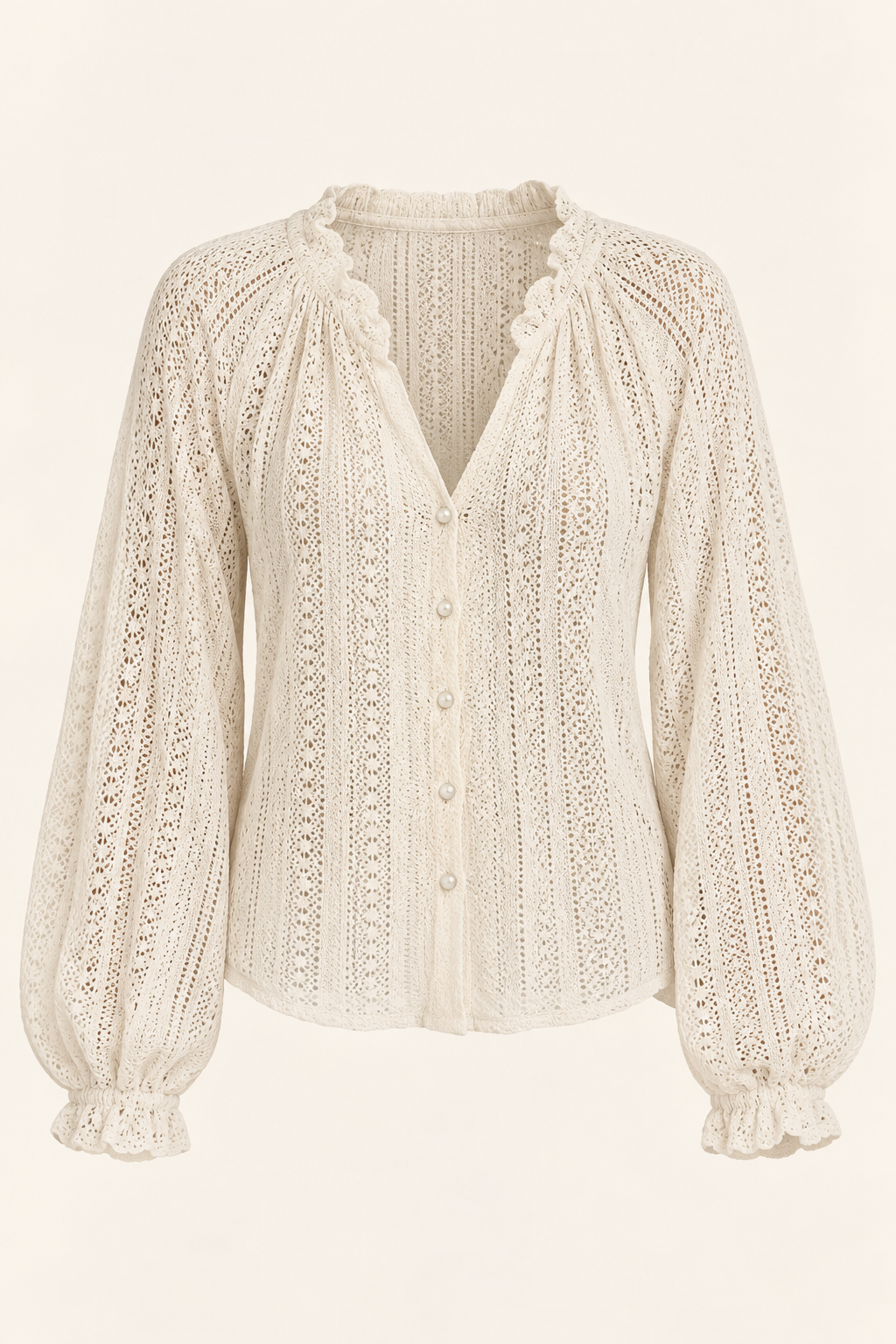 Belleora Hanalei™ – Blusa Calada de Manga Larga