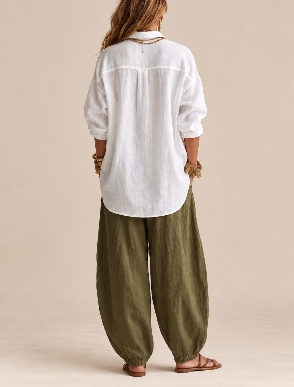 Belleora Alejandra™ – Conjunto de Camisa y Pantalón Balloon