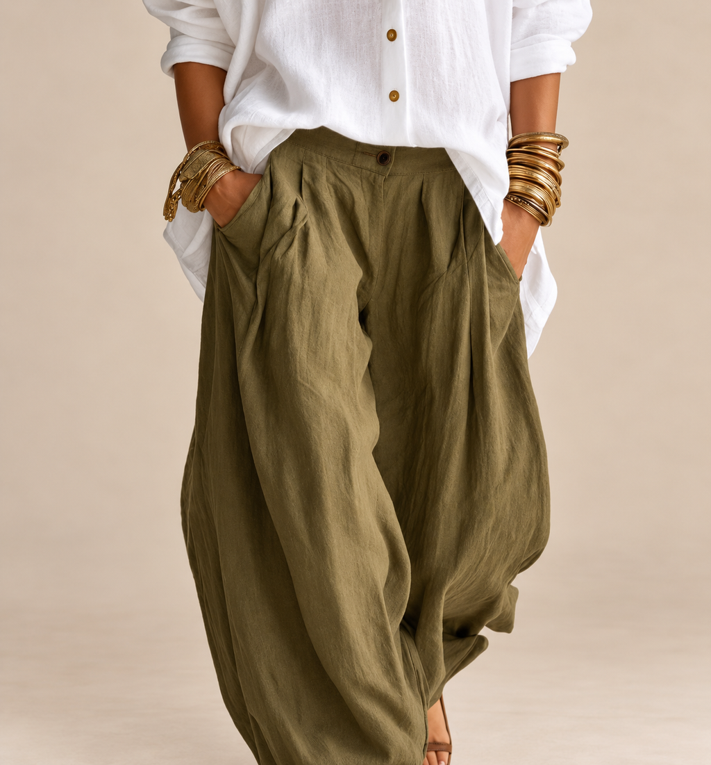 Belleora Alejandra™ – Conjunto de Camisa y Pantalón Balloon