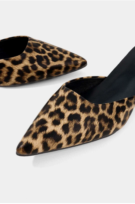 Belleora Léonie™ – Mules con Estampado Leopardo