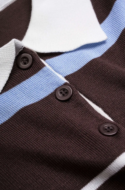 Belleora Selena™ – Jersey Polo de Punto a Rayas